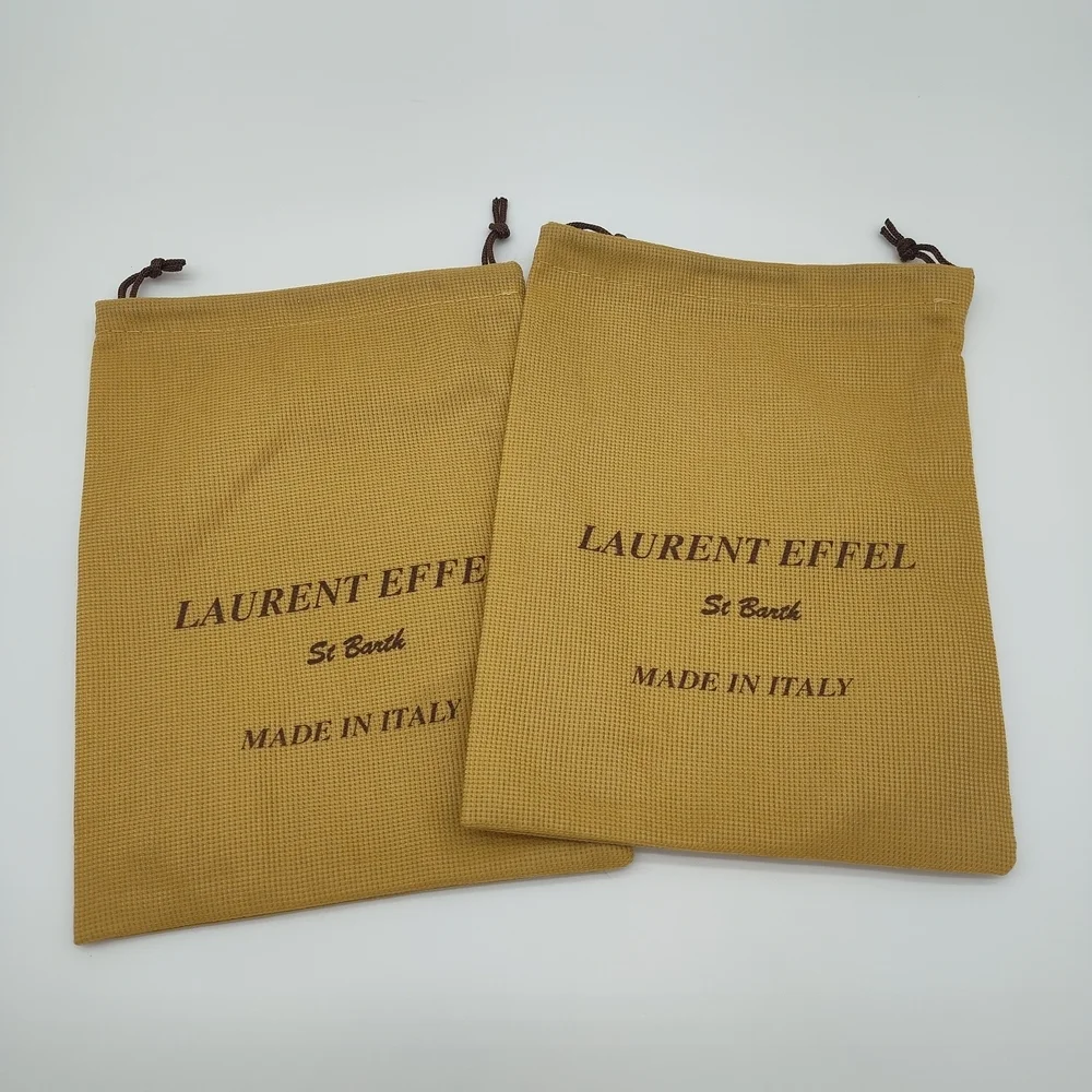 LAURENT EFFEL St Barth Dust Bags Set 2 Made in Italy Drawstring 8x7